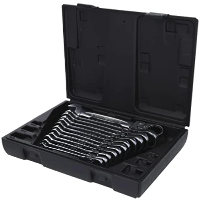 Image of KS Tools CHROMEplus Double Ring Spanner Set Metric In A Case 12 Parts