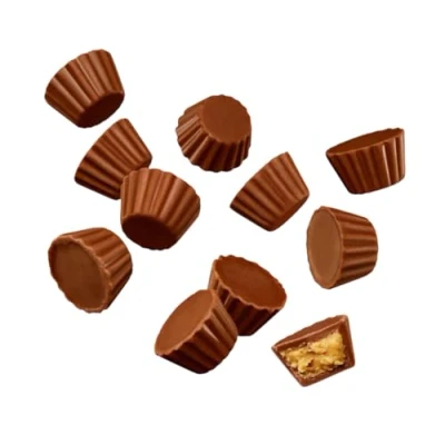 Image of Reese&#039;s Mini Cups Individually Wrapped American Sweets Milk Chocolate Peanut Butter (500g)