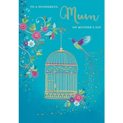 Image of Piccadilly Greetings Traditional Mother&#039;s Day Card Mum 9 x 6 inches