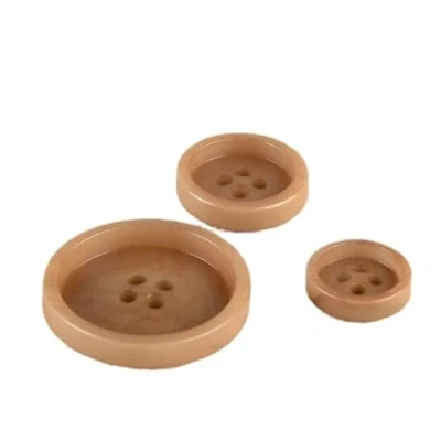 Image of MYMERCERIE Corozo 4 Hole Buttons Antilope Beige 15 mm Pack of 6