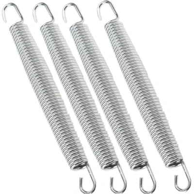 Image of 4Pcs Awning Extension Spring with Dual Hooks, 178mm Heavy Duty Stainless Steel Springs for Tent, Trampoline Caravan Motorhome Fastening Accessories (4Pcs)