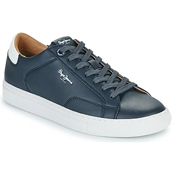 Image of Pepe jeans JOE BASIC men&#039;s Shoes (Trainers) in Marine