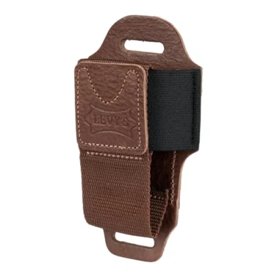 Image of Levy&#039;s Leathers MM14 BRN Accessories Leather Wireless Transmitter Holder