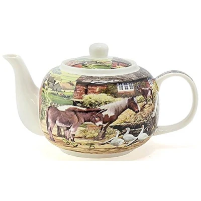 Image of The Leonardo Collection Country Life China Teapot LP92902