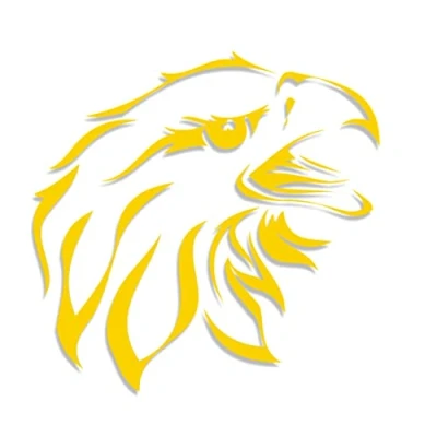 Image of Decus Eagle Head L 0206 (yellow) // Sticker OEM JDM Style Vinyl Transfer