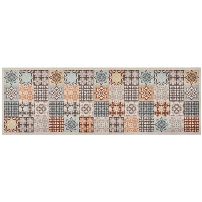 Image of vidaXL Kitchen Carpet Washable Mosaic Colour 45x150 cm