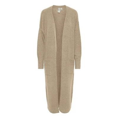 Image of YAS Women&#039;s balis Ls Long Knit Cardigan S. Noos Sweater, Nomad, M