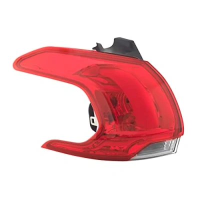 Image of 9678074280, 9814747880, 9826730480 Rear light VALEO 045176 ORIGINAL PART Left Outer section with bulbs bulb holder PEUGEOT: 2008 Estate