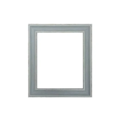Image of FRAMES BY POST Scandi Vintage Distressed Blue Picture Photo Frame 20 x 16 Inch Plastic Glass