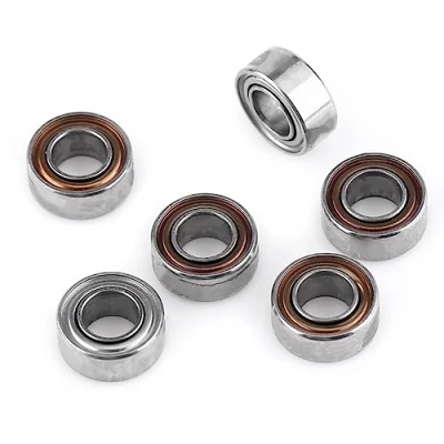 Image of Shipenophy Bearings, MR63ZZ Miniature Ball Bearing 10Pcs Double shielded Bearings Sealed Steel Lubricant Saving 3x6x2.5mm Noiseless for 3D Printer Model Making