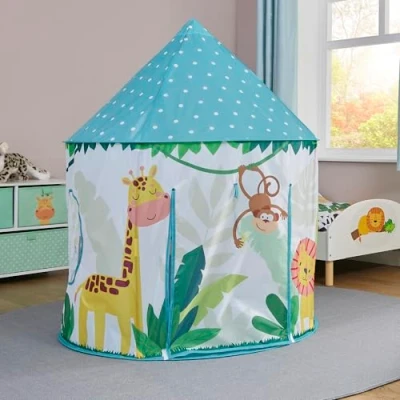 Image of Liberty House Toys Jungle Play Tent, Green, Dia100 x H135 cm