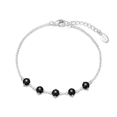 Image of Philip Jones Black Onyx Gemstone Bracelet