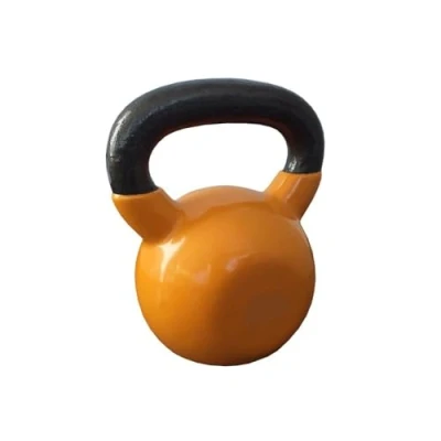 Image of Mambo Flexil Kettlebell 6kg Weight Yellow Iron l Home Gym Equipment Strength and Fitness Training