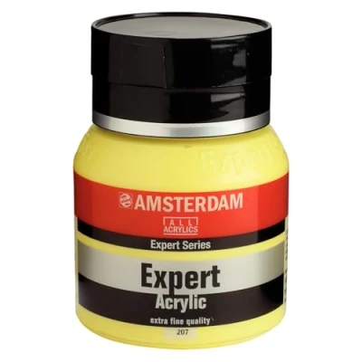 Image of Amsterdam Expert Artists Acrylic Paint 400ml Cadmium yellow lemon