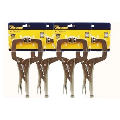 Image of Irwin Vise Grip 11SP(20) 11 Inch Locking Clamp with Swivel Pads (4 Pack) by Tools