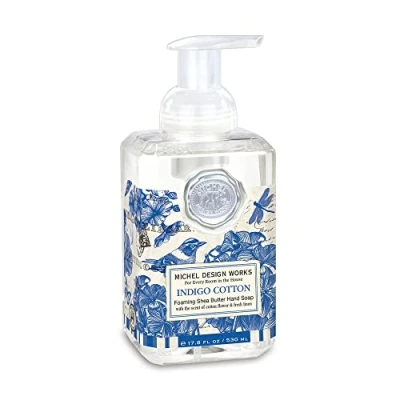 Image of Michel Design Works Foaming Hand Soap, Indigo Cotton