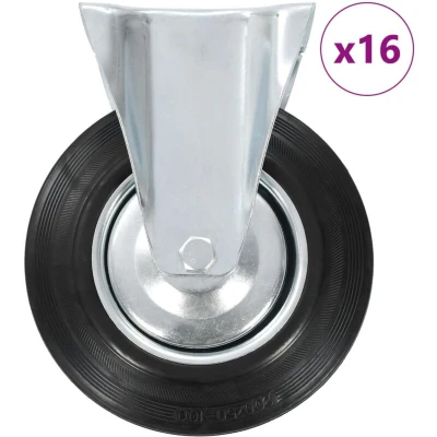 Image of vidaXL 16 pcs Fixed Casters 200 mm