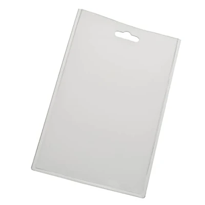 Image of EUROPEL Card Holder, Closed, 60x90mm, 121292, Portrait, Transparent, 24 Pack.