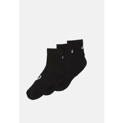 Image of Asics Quarter Unisex 3 PACK Sports socks, Size: 5.5 8, Black