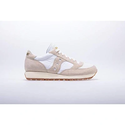 Image of Saucony Men&#039;s Jazz Original Vintage Sneaker, Marshmallow, 9 UK