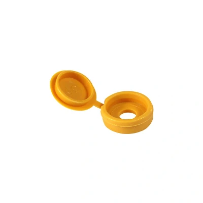 Image of TIMCO Hinged Screw Caps Small Yellow to fit 3.0 4.5