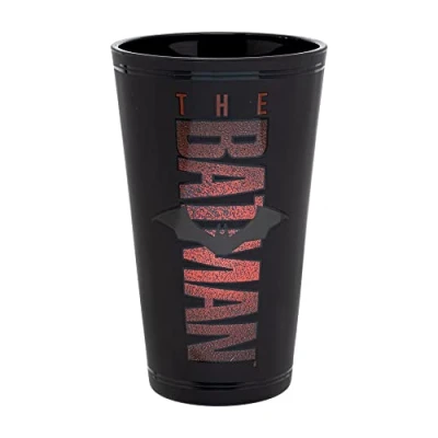 Image of Paladone The Batman Glass, Movie Merchandise, 400 ml, 13.5 fl oz, Multicolored (PP9770TBM)