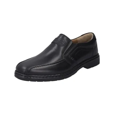 Image of Josef Seibel Men Slippers Alastair 03, Men&#039;s Loafers,Width K (Extra Wide),Removable Insole,Business Shoes,Suit Shoes,Black (Schwarz),43 EU / 9 UK