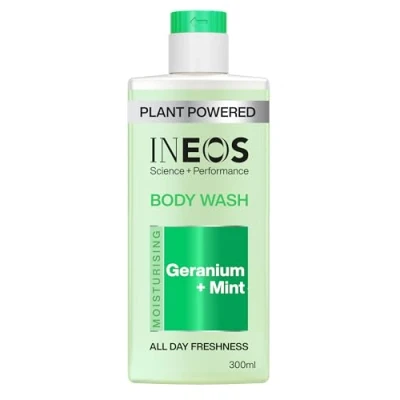 Image of INEOS Skin Science All Day Freshness With Provitamin B5 Body Wash Geranium + Mint SkinActiv Cooling Tech™ Plant Powered 300ml
