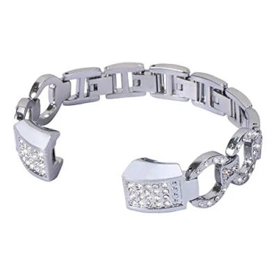 Image of AISPORTS Compatible with Fitbit Alta Strap for Women, Stainless Steel Bling Glitter Diamond Rhinestones Bracelet Wristband Replacement Alta/Alta HR Fitness Tracker