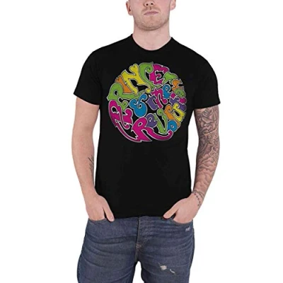 Image of Prince T Shirt in A Day Paisley Park Revolution Official Mens Black XL