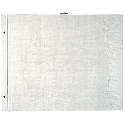 Image of Exacompta Ref 16812E Photo Album Refills 370 x 290mm in Size, White Card Backings To Place Photos On Suitable for Scrapbooking Black (Pack of 10)