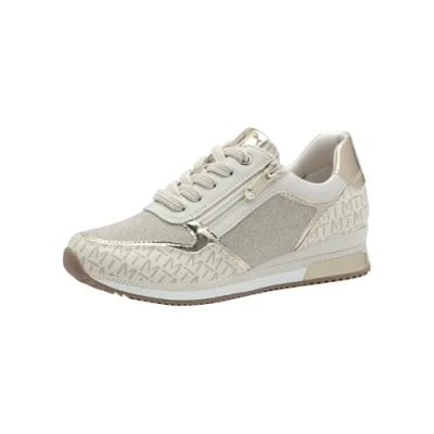 Image of MARCO TOZZI Women&#039;s 2 23713 41 Sneaker, Cream Comb, 4