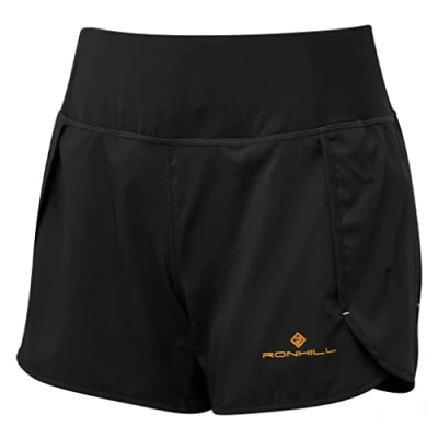 Image of Ronhill, Wmn&#039;s Tech Revive Short, Running, Black/Spice, 14
