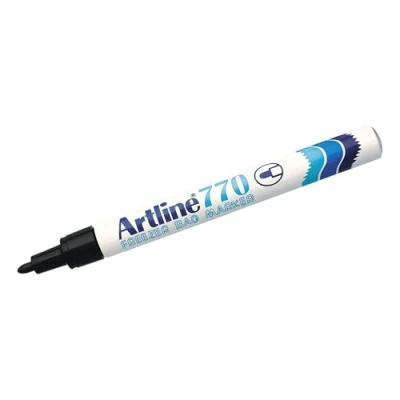 Image of Artline Freezer Bag Marker EK 770 [Pack of 12], Permanent Marker, Pens For Bags, Black Ink waterproof and instant drying
