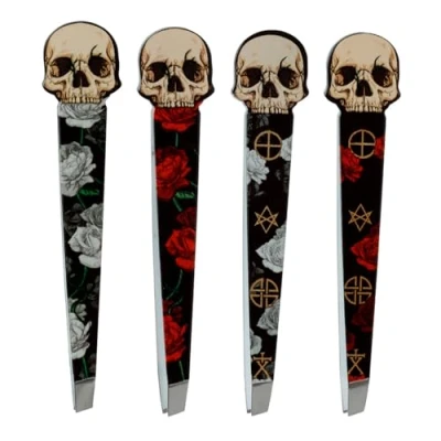 Image of Skulls and Roses Tweezers Gothic Single Mini Gift Cracker Fillers