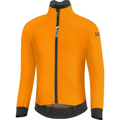 Image of GORE WEAR Men&#039;s Thermo Cycling Jacket, C5, TEX INFINIUM, L, Bright Orange