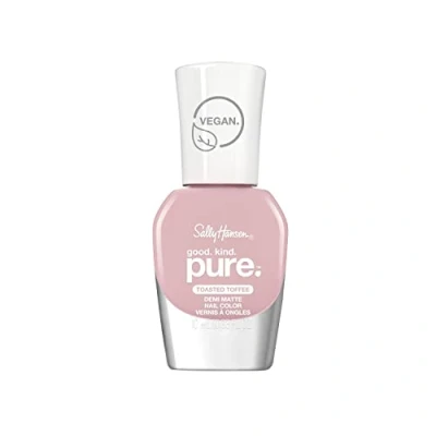 Image of Sally Hansen Good Kind Pure Nail Polish, Toasted Toffee, 10 ml (Pack of 1), 58.97 grams, Pack 1