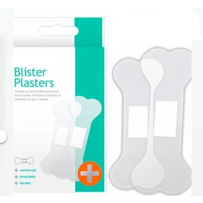Image of Blister Plasters 30 Pack Durable, Waterproof and Breathable Offers Protection Against Irritation to blisters Infection Open Wounds.