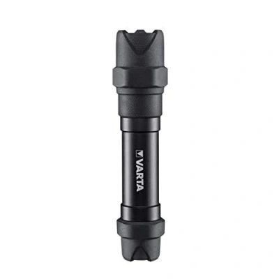 Image of VARTA Indestructible F30 Pro 6 Watt LED Torch/Work Light, incl. 6X AA Longlife Power Batteries, Waterproof and dust Resistant, absorbs Impact, anodised Aluminium casing, Black