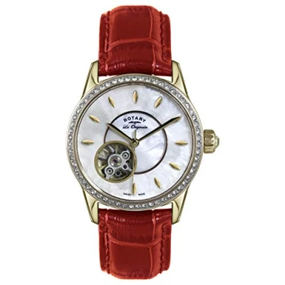 Image of Rotary Womens Analogue Automatic Watch with Leather Strap LS90513/41