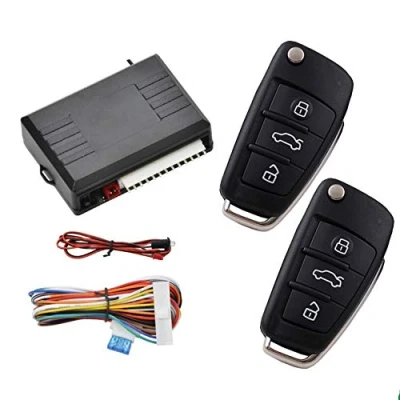 Image of Universal Remote Control Central Door Lock Kit Style 19 Locking Keyless Entry Upgrade with Contorl Box + 2 Replacement for Car