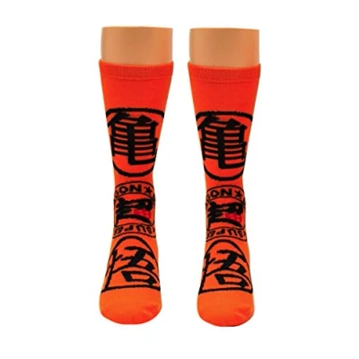 Image of Dragon Ball Super Symbol Crew Socks, Orange, Unisex 8 12