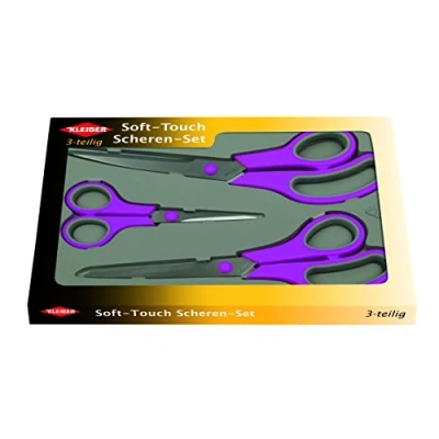 Image of Kleiber Soft Touch Scissors Set, Pink, 3 Piece