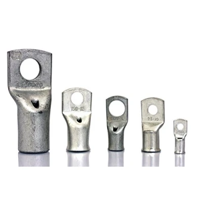 Image of Hyfive Copper Tube Terminals Battery Cable Ends with Eyelets 10 mm Bore 2 Pack