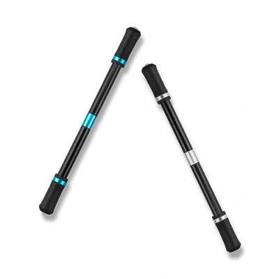 Image of Jagowa 2PCS Rotating Pen,Spinning Ballpoint Pen for Pressure Relief and Gaming Rolling Finger Rotation Ideal Students (Blue/Silver)