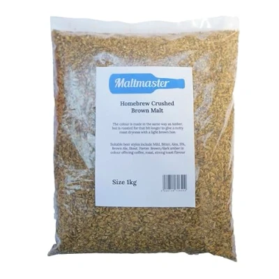 Image of Homebrew Crushed Malt Brown 1Kg