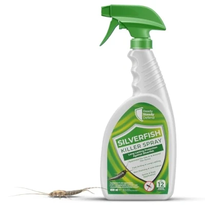 Image of Silverfish Killer Spray 650ML Ultimate Killer, Effective Spray, Fast Acting and Long Lasting Control for in Homes Indoor &amp; Outdoor Use Non Staining Low Odour