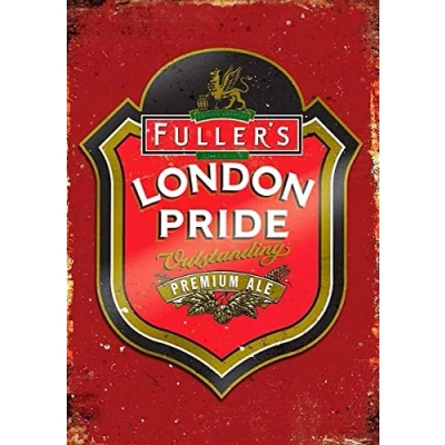 Image of London Pride Ale Beer Vintage Tin Sign Metal Decor Wall 8X12 Inches