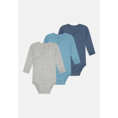Image of Lindex WRAP Basic 3 PACK Body for kids, Size: 4 6m, Blue