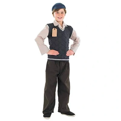 Image of Fun Shack WW2 Evacuee Costume Boy, Costumes for Kids, Boys Boys, Kids Medium